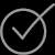 Tick in a circle icon