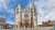 Panorama of Plaza de Regla and Leon Cathedral, Spain