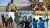 Montage of images from around bp with the words 'performing while transforming' across them