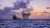 BPs Juniper platform as the sun sets over the Caribbean offshore Trinidad