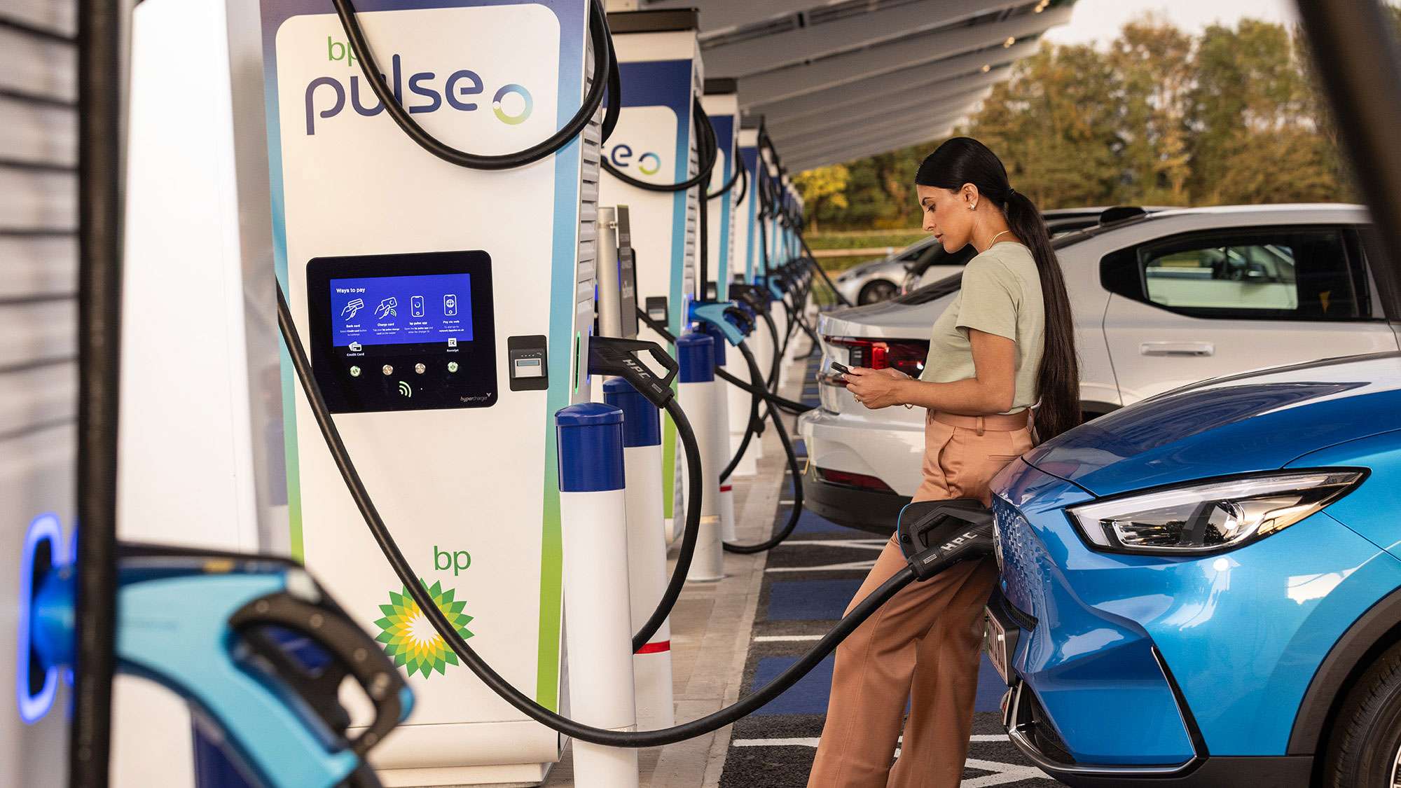 Bp electric top vehicle charging
