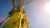 Engineer climbs ladder on turbine in off-shore wind farm
