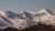 Early morning view ofa snow covered mountain landscape in Turkey. 