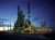 Evening view of the illuminated catalytic reformer No. 3 at Kwinana Refinery in Perth, Australia.