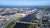 Aerial view of Aberdeen as River Dee flows to the North Sea