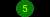 Number 5 icon