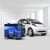 FreeWire electric vehicle charging unit and car