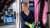 A woman pumps gas into a truck at a TravelCenters of America station