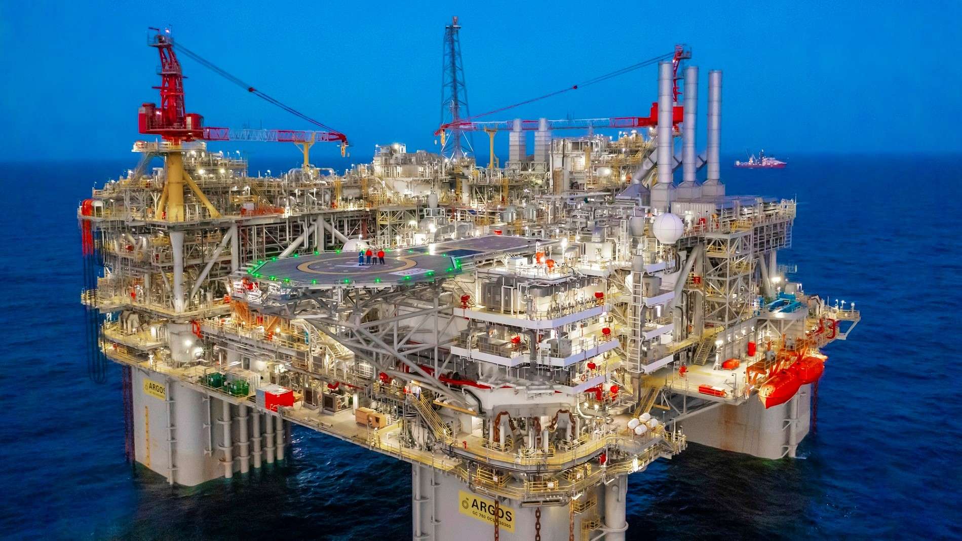 Oil platform clearance