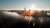 A picture of the New York City, USA skyline with the sun overhead