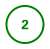 Green circle with the number 2