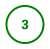 Green circle with the number 3