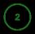 Green circle with number 2