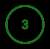 Green circle with number 3